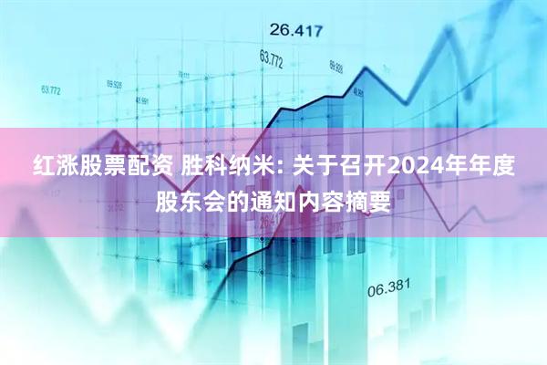 红涨股票配资 胜科纳米: 关于召开2024年年度股东会的通知内容摘要