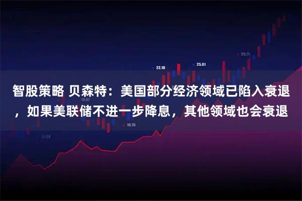 智股策略 贝森特：美国部分经济领域已陷入衰退，如果美联储不进一步降息，其他领域也会衰退